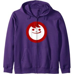 image:imageMaruchan Instant Lunch Happy Face Classic Logo Zip HoodiePurple