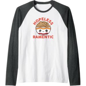 image:imageMaruchan Instant Lunch Hopeless Ramentic Cute Bowl Raglan Baseball TeeDark Heather GreyWhite