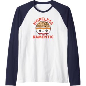 image:imageMaruchan Instant Lunch Hopeless Ramentic Cute Bowl Raglan Baseball TeeNavy BlueWhite