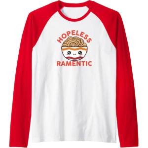 image:imageMaruchan Instant Lunch Hopeless Ramentic Cute Bowl Raglan Baseball TeeRedWhite