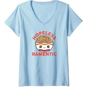 image:imageMaruchan Instant Lunch Hopeless Ramentic Cute Bowl VNeck TShirtBaby Blue