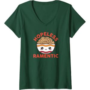 image:imageMaruchan Instant Lunch Hopeless Ramentic Cute Bowl VNeck TShirtDark Green
