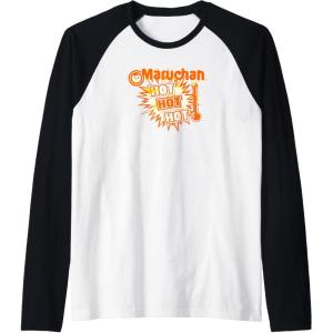 image:imageMaruchan Instant Lunch Hot Hot Hot Thermometer Logo Raglan Baseball TeeBlackWhite