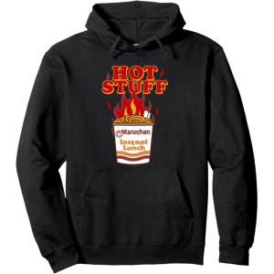 image:imageMaruchan Instant Lunch Hot Stuff Flaming Noodles Retro Shot Pullover HoodieBlack