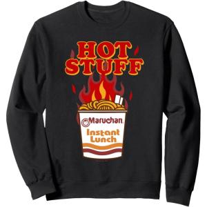 image:imageMaruchan Instant Lunch Hot Stuff Flaming Noodles Retro Shot SweatshirtBlack