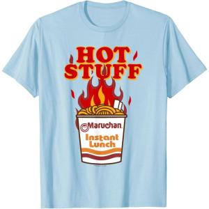 image:imageMaruchan Instant Lunch Hot Stuff Flaming Noodles Retro Shot TShirtBaby Blue
