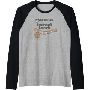 image:imageMaruchan Instant Lunch Hot amp Spicy Chicken Flavor Logo Raglan Baseball TeeBlackAthletic Heather