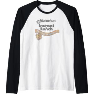 image:imageMaruchan Instant Lunch Hot amp Spicy Chicken Flavor Logo Raglan Baseball TeeBlackWhite