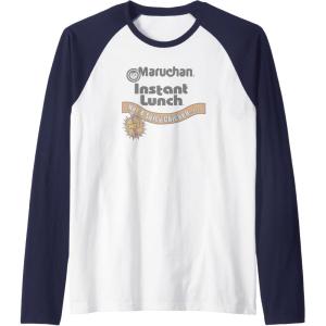 image:imageMaruchan Instant Lunch Hot amp Spicy Chicken Flavor Logo Raglan Baseball TeeNavy BlueWhite
