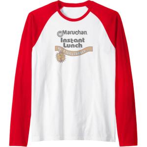 image:imageMaruchan Instant Lunch Hot amp Spicy Chicken Flavor Logo Raglan Baseball TeeRedWhite