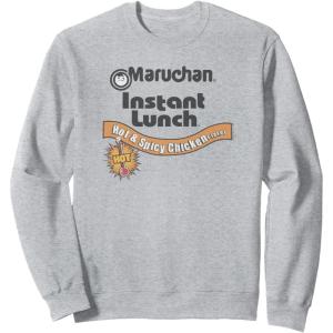 image:imageMaruchan Instant Lunch Hot amp Spicy Chicken Flavor Logo SweatshirtHeather Grey