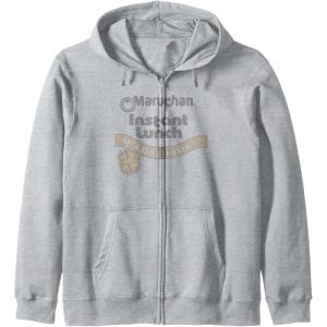 image:imageMaruchan Instant Lunch Hot amp Spicy Chicken Flavor Logo Zip HoodieHeather Grey
