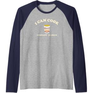 image:imageMaruchan Instant Lunch I Can Cook Instant Ramen Cup Logo Raglan Baseball TeeNavy BlueAthletic Heather