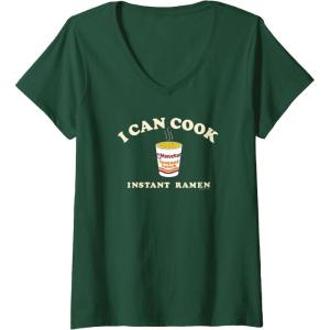 image:imageMaruchan Instant Lunch I Can Cook Instant Ramen Cup Logo VNeck TShirtDark Green
