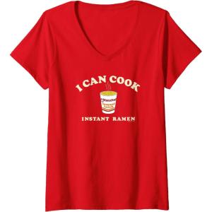 image:imageMaruchan Instant Lunch I Can Cook Instant Ramen Cup Logo VNeck TShirtRed