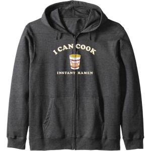 image:imageMaruchan Instant Lunch I Can Cook Instant Ramen Cup Logo Zip HoodieDark Heather Grey