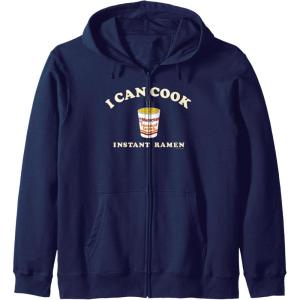 image:imageMaruchan Instant Lunch I Can Cook Instant Ramen Cup Logo Zip HoodieNavy Blue