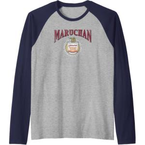 image:imageMaruchan Instant Lunch Instant Enjoyment Logo Raglan Baseball TeeNavy BlueAthletic Heather