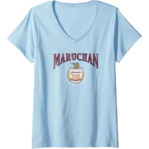 image:imageMaruchan Instant Lunch Instant Enjoyment Logo VNeck TShirtBaby Blue