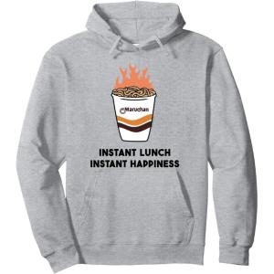 image:imageMaruchan Instant Lunch Instant Happiness Fiery Noodles Pullover HoodieHeather Grey
