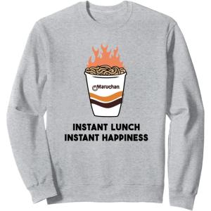 image:imageMaruchan Instant Lunch Instant Happiness Fiery Noodles SweatshirtHeather Grey