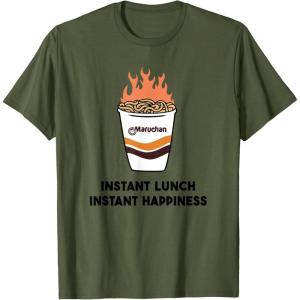 image:imageMaruchan Instant Lunch Instant Happiness Fiery Noodles TShirtOlive Green