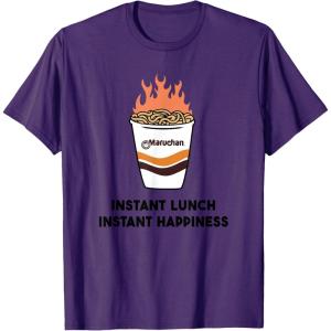 image:imageMaruchan Instant Lunch Instant Happiness Fiery Noodles TShirtPurple