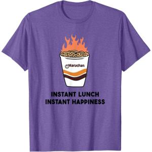 image:imageMaruchan Instant Lunch Instant Happiness Fiery Noodles TShirtPurple Heather