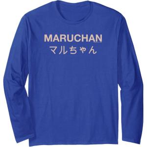 image:imageMaruchan Instant Lunch Japanese Font Elegant Text Long Sleeve TShirtRoyal Blue
