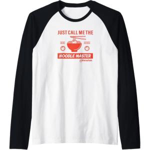 image:imageMaruchan Instant Lunch Just Call Me The Noodle Master Raglan Baseball TeeBlackWhite