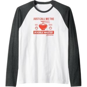 image:imageMaruchan Instant Lunch Just Call Me The Noodle Master Raglan Baseball TeeDark Heather GreyWhite