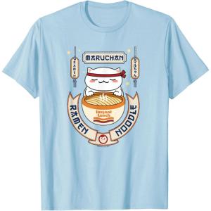image:imageMaruchan Instant Lunch Kawaii Cat Ramen Noodle Bowl TShirtBaby Blue