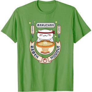 image:imageMaruchan Instant Lunch Kawaii Cat Ramen Noodle Bowl TShirtGrass Green