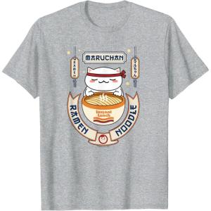 image:imageMaruchan Instant Lunch Kawaii Cat Ramen Noodle Bowl TShirtHeather Grey