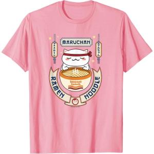 image:imageMaruchan Instant Lunch Kawaii Cat Ramen Noodle Bowl TShirtPink
