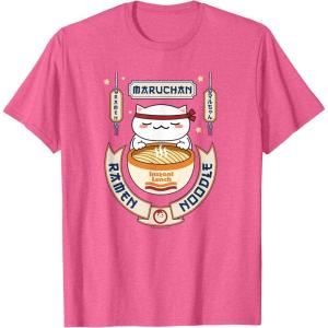 image:imageMaruchan Instant Lunch Kawaii Cat Ramen Noodle Bowl TShirtPink Heather