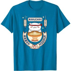 image:imageMaruchan Instant Lunch Kawaii Cat Ramen Noodle Bowl TShirtSapphire Blue