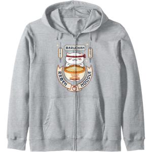 image:imageMaruchan Instant Lunch Kawaii Cat Ramen Noodle Bowl Zip HoodieHeather Grey