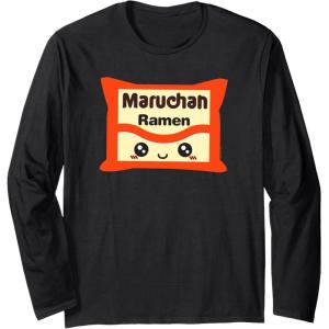 image:imageMaruchan Instant Lunch Kawaii Cute Package Logo Long Sleeve TShirtBlack