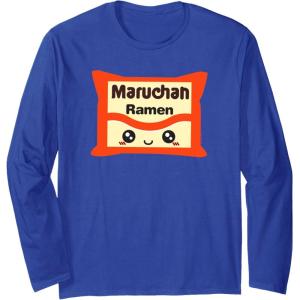 image:imageMaruchan Instant Lunch Kawaii Cute Package Logo Long Sleeve TShirtRoyal Blue