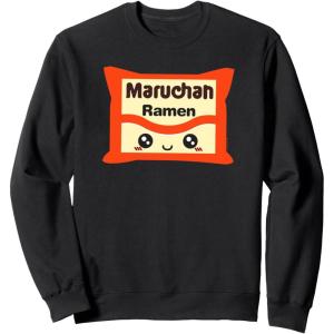 image:imageMaruchan Instant Lunch Kawaii Cute Package Logo SweatshirtBlack