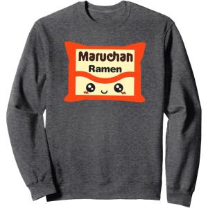 image:imageMaruchan Instant Lunch Kawaii Cute Package Logo SweatshirtDark Heather Grey