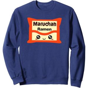 image:imageMaruchan Instant Lunch Kawaii Cute Package Logo SweatshirtNavy Blue