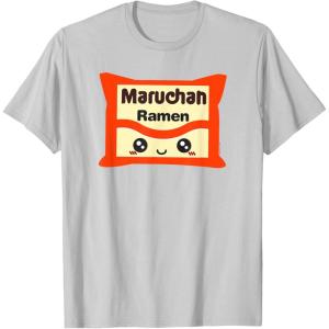 image:imageMaruchan Instant Lunch Kawaii Cute Package Logo TShirtSilver Grey