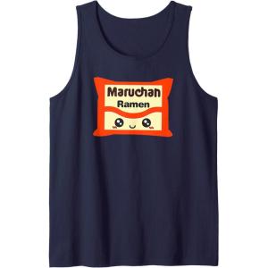 image:imageMaruchan Instant Lunch Kawaii Cute Package Logo Tank TopNavy Blue
