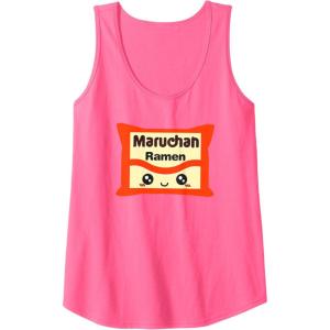 image:imageMaruchan Instant Lunch Kawaii Cute Package Logo Tank TopNeon Pink