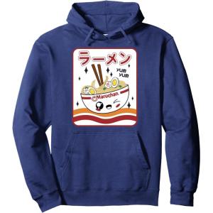 image:imageMaruchan Instant Lunch Kawaii Katakana Ramen Bowl Portrait Pullover HoodieNavy Blue