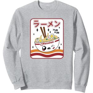image:imageMaruchan Instant Lunch Kawaii Katakana Ramen Bowl Portrait SweatshirtHeather Grey