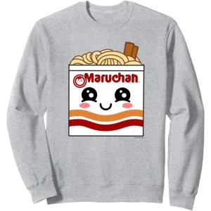 image:imageMaruchan Instant Lunch Kawaii Ramen Cup Logo SweatshirtHeather Grey