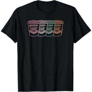image:imageMaruchan Instant Lunch Multi Cups Colorful Line Art TShirtBlack